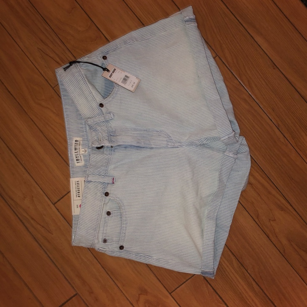Pin stripe denim shorts. Nwt